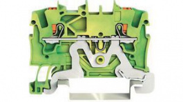2201-1207, Ground Terminal, Cage Clamp, 2 Poles, 0.25 ... 2.5mm\x1a, Wago
