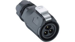 2450 02 T09CB T, Quicklock Size 16, / Plug 2 Contacts, 10A, 400V, IP67, LUTRONIC