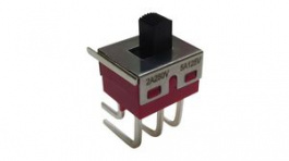 RND 210-00589, Miniature Slide Switch, 2CO, ON-ON, PCB Pins, Right Angle, RND Components