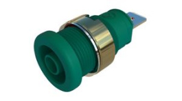 SEB 2620 F6,3 NI GREEN, Laboratory Socket, Green, Nickel-Plated, 1kV, 32A, Hirschmann