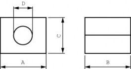 2X43-500P2, Сплит феррита Ø ≤ 13.2 mm 75 Ω @ 100 MHz, Amidon