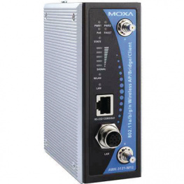 AWK-3131-M12-EU-T, Access point M12 -40 to 75 degC 802.11n/a/g/b, Moxa