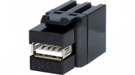 KCUAA2bk, USB2.0 A Keystone Coupler, Black, TUK Limited