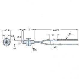 FD-41, Датчик: световодный; Дальность: 0?125мм; IP67; -55?80°C; Корпус: M4, Panasonic