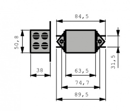 B84108-S1004-A110, Mains filter 10 A 440 VAC, TDK-Epcos