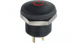 IXR3S02FRXN9, Illuminated Pushbutton Switch, 100 mA, 28 VDC, APEM