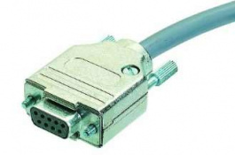 09670250343, D-Sub hood/top entry/Metal cover/25/designed for screw locking, Harting