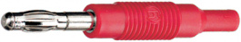 MZS 4 red, Adapter plug  diam. 2 mm / diam. 4 mm Red, SKS Kontakttechnik