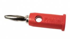 BU-P1809-2, Banana Plug, Red, 5A, 2.5kV, Gold over Nickel, MUELLER