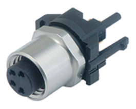 99-3412-281-03, Panel-mount socket, 3-pole Pole no. 3, Binder