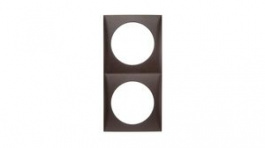 918262511, Cover Frame Matte INTEGRO Flush Mount 119 x 59.5mm Brown, Berker