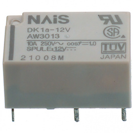 DK1A-5V-F, Реле: электромагнитное; SPST-NO; Uобмотки: 5ВDC; 10A/250ВAC; 125Ом, Panasonic