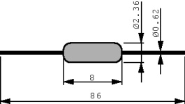 7010.7060.13, Предохранитель: плавкая вставка; быстрый; 750мА; 125ВAC; 2,3x8мм, Schurter