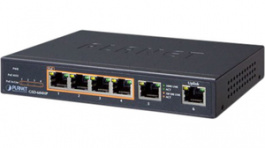 GSD-604HP, Network Switch 6x 10/100/1000 Desktop, Planet