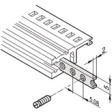 34561-342 Perforated strip, 42 TE