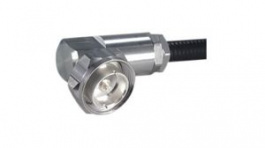 16 716-50-9-5/033E, RF Connector, 7/16, Brass, Plug, Right Angle, 50Ohm, Clamp Terminal, Huber+Suhner