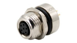 RND 205-01137, M8 Circular Sensor Connector, Straight, Socket, 6 Poles, A-Coded, Solder, RND Connect