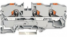 2210-1301, Feedthru Terminal, Cage Clamp, 3 Poles, 0.5 ... 16mm\x1a, Wago