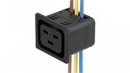 4710.3014, IEC Appliance Outlet, Snap-in, IEC J, 16 A/250 VAC, Schurter