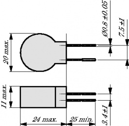 B72214F2381K101, ThermoFuse-Varistor 505 V, TDK-Epcos