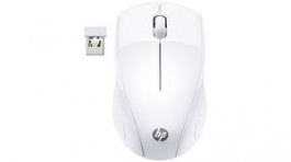 7KX12AA#ABB, Wireless Mouse 220 2.4 GHz/USB Nano Receptor 1600dpi White, HP