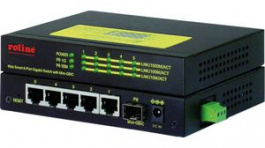 21.13.1162, Switch DIN Rail Gigabit, 5x 10/100/1000 1x SFP, Roline