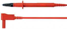 SPL 7315 NI / 1 / 100 / RT, Safety Test Lead red 100 cm, Schutzinger