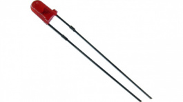 RND 135-00006, LED 3 mm round Red, RND Components
