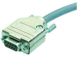 09670370343, D-Sub hood/top entry/Metal cover/37/designed for screw locking, Harting