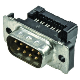 1658613-4, Вилка; D-Sub; PIN:9; "папа"; IDC; на шлейф, TE Connectivity