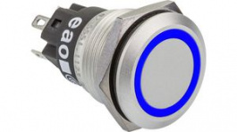 82-5551.1124, Illuminated Pushbutton Blue 19mm 24V 3 A 1 Change-Over (CO), EAO
