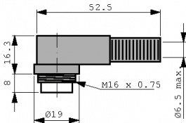 MAWI 6100, Cable connector, 6-pin Poles 6 4 A 34 VAC/VDC, Hirschmann