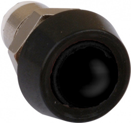 RTM5040, LED holder chrome, black 5 mm, Mentor