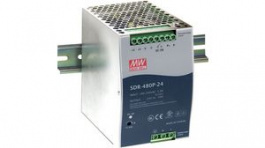 SDR-480P-48, Industrial DIN Rail Power Supply, 480W, 48V, 10A, MEAN WELL