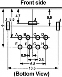 176-3-6 (MDC-098), Video Connector mini-DIN 8P, Unitop