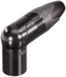 NC3MRX-BAG Xlr cable plug 90deg., 3 poles xx/rx soldering connection black