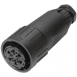 C016 10E017 002 1, Female cable connector 17+PEP, Amphenol