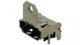 208658-1002, Right Angle HDMI Connector with Flange, Female, 19 Poles, Molex