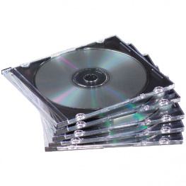 98316, Slimline CD cases 25pieces,transparent, Fellowes