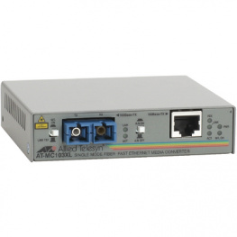 AT-MC103XL, Converter RJ45 100-100FX SC/SM, Allied Telesis