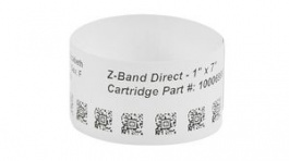 10015357K, Wristband, Polypropylene, 25 x 178mm, 250pcs, White, Zebra