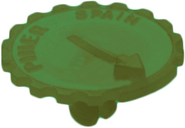 5371 GREEN, Knurled knob for trimmer PT 15 green, Piher
