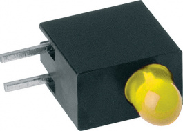 RTE3106Y, PCB LED 3 mm round yellow, Mentor