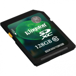 SDX10V/128GB, SDXC card 128 GB, Kingston