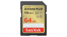 SDSDXW2-064G-GNCIN, Memory Card, 64GB, SDXC, 170MB/s, 80MB/s, Sandisk