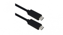 11.02.9080, Cable USB-C Plug - USB-C Plug 500mm USB 4.0 Black, Roline