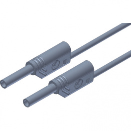 MVL S WS 200/1 GREY, Safety test lead diam. 2 mm grey 200 cm CAT III, SKS Kontakttechnik