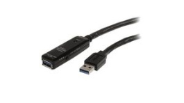USB3AAEXT5M, Active Extension Cable USB-A Plug - USB-A Socket 5m USB 3.0 Black, StarTech.com