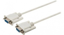 CCGP52055IV20, Serial Cable D-SUB 9-Pin Female - D-SUB 9-Pin Female 2m Ivory, Nedis (HQ)
