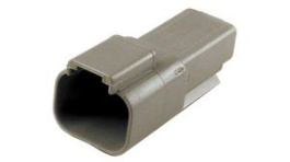 DT04-2P-C015, Housing, Plug, 1 Rows, 2 Poles, Grey, Deutsch / TE
